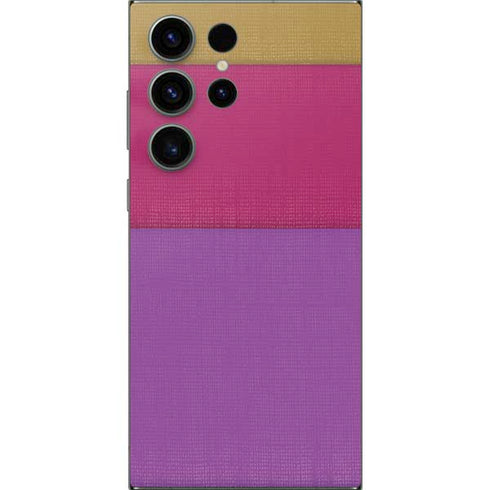 Radiant Orchid Color Block Galaxy S25 Ultra Skin